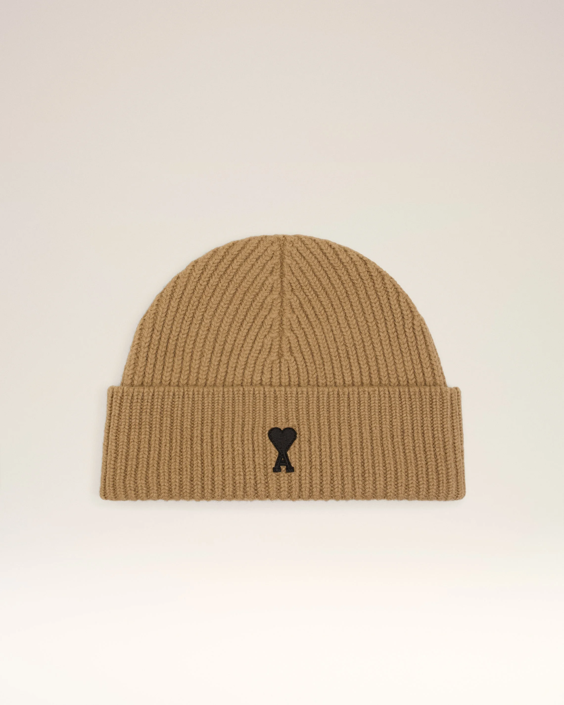 BROWN WOOL AMI DE COEUR BEANIE - 1