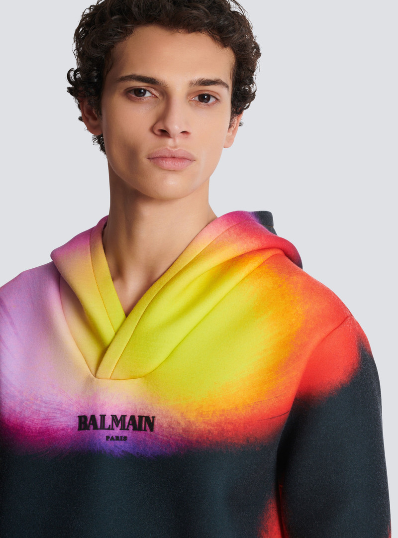 Neoprene hoodie with Ibby Njoya print 7