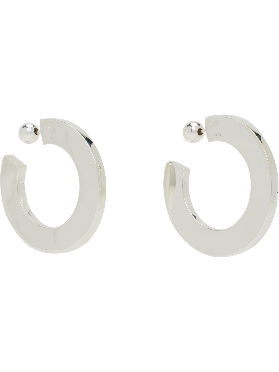 Silver Classic Hoop Earrings - 2