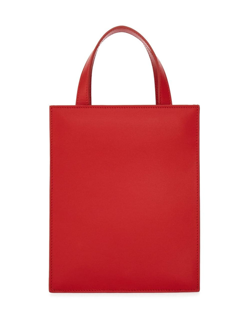 small Double Gancini leather tote bag 4