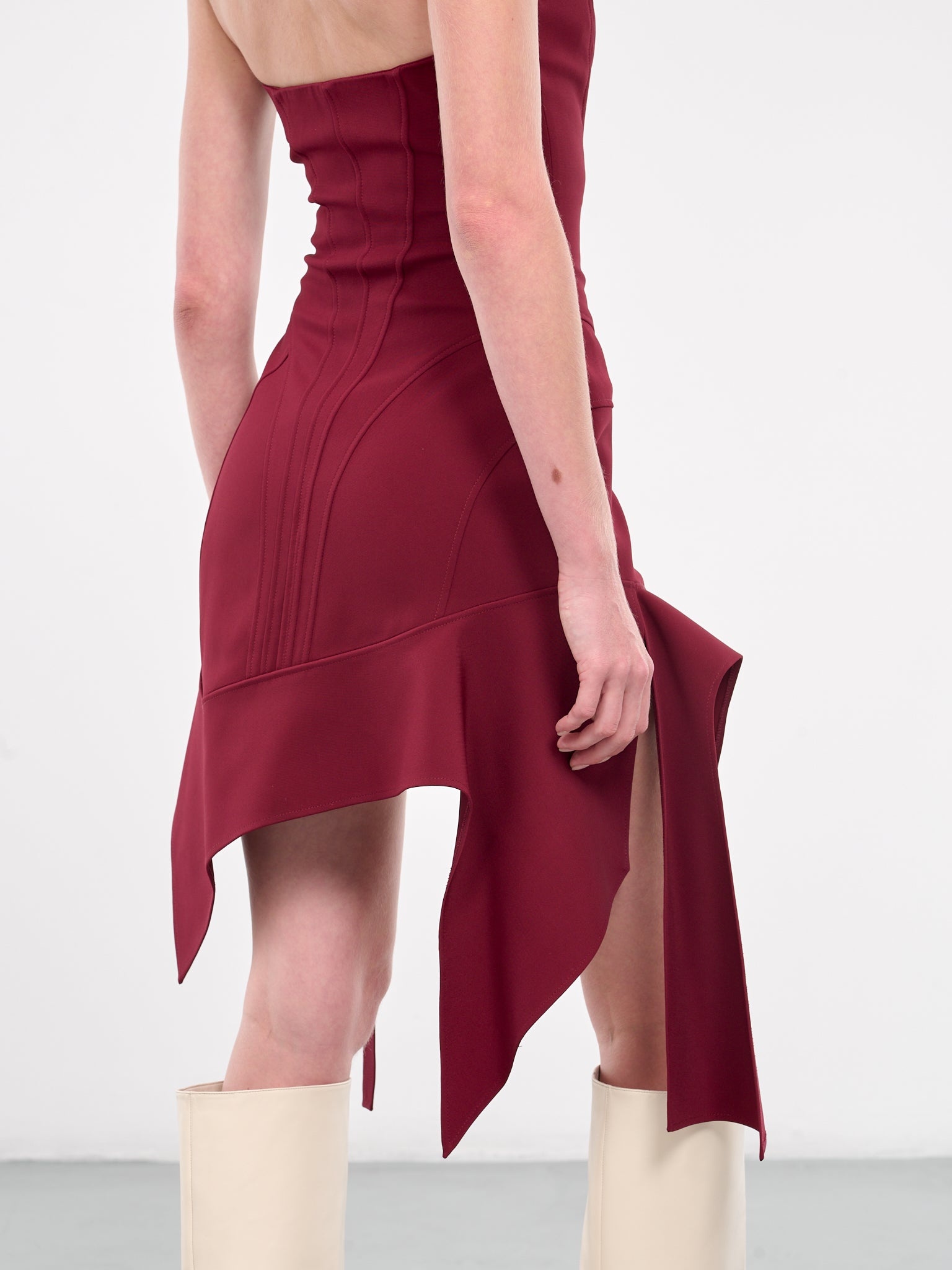 Draped Mini Dress - 5