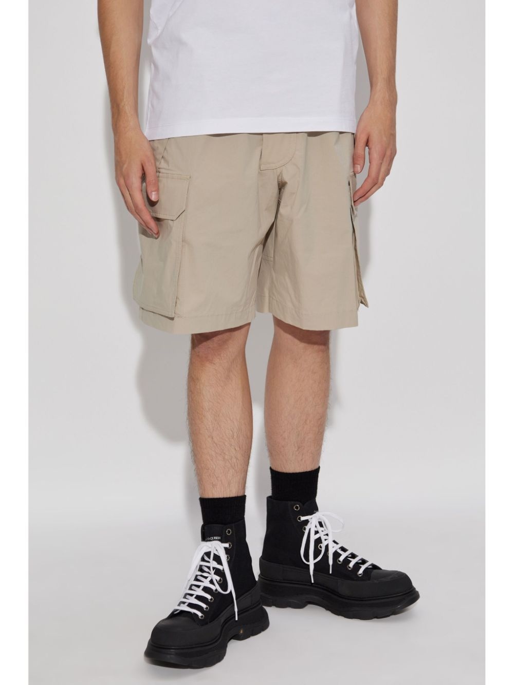logo-print shorts - 3