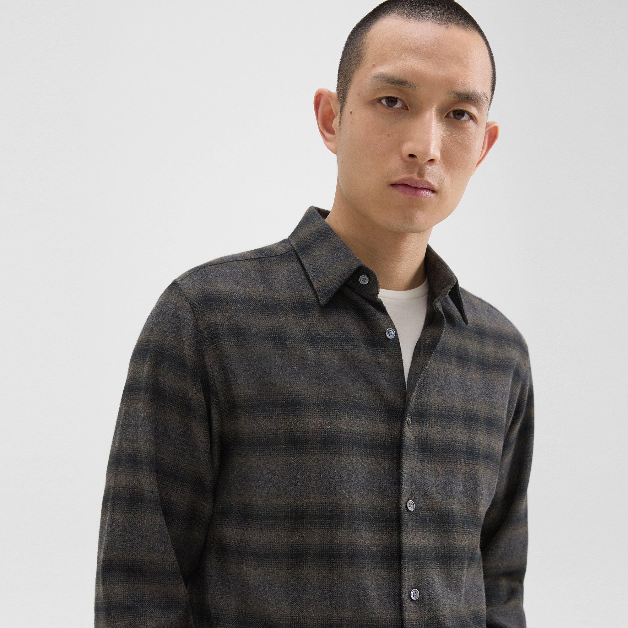 Irving Shirt in Plaid Cotton Flannel - 5