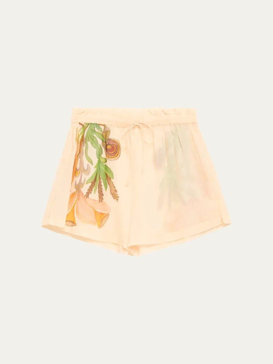 Water Blossoms Bijou Coverup Shorts - 1