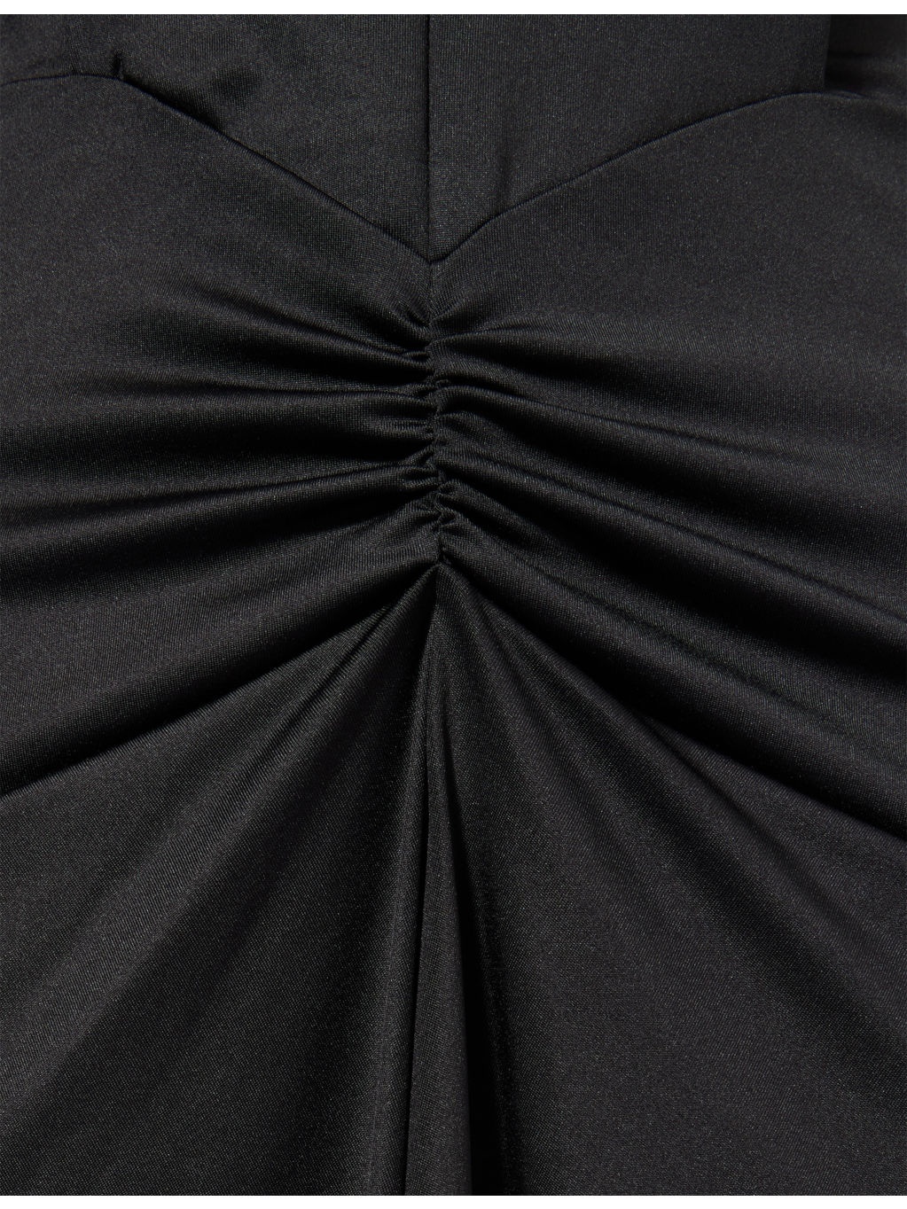 V-Neck Gathered Stretch-Woven Maxi Dress - 6