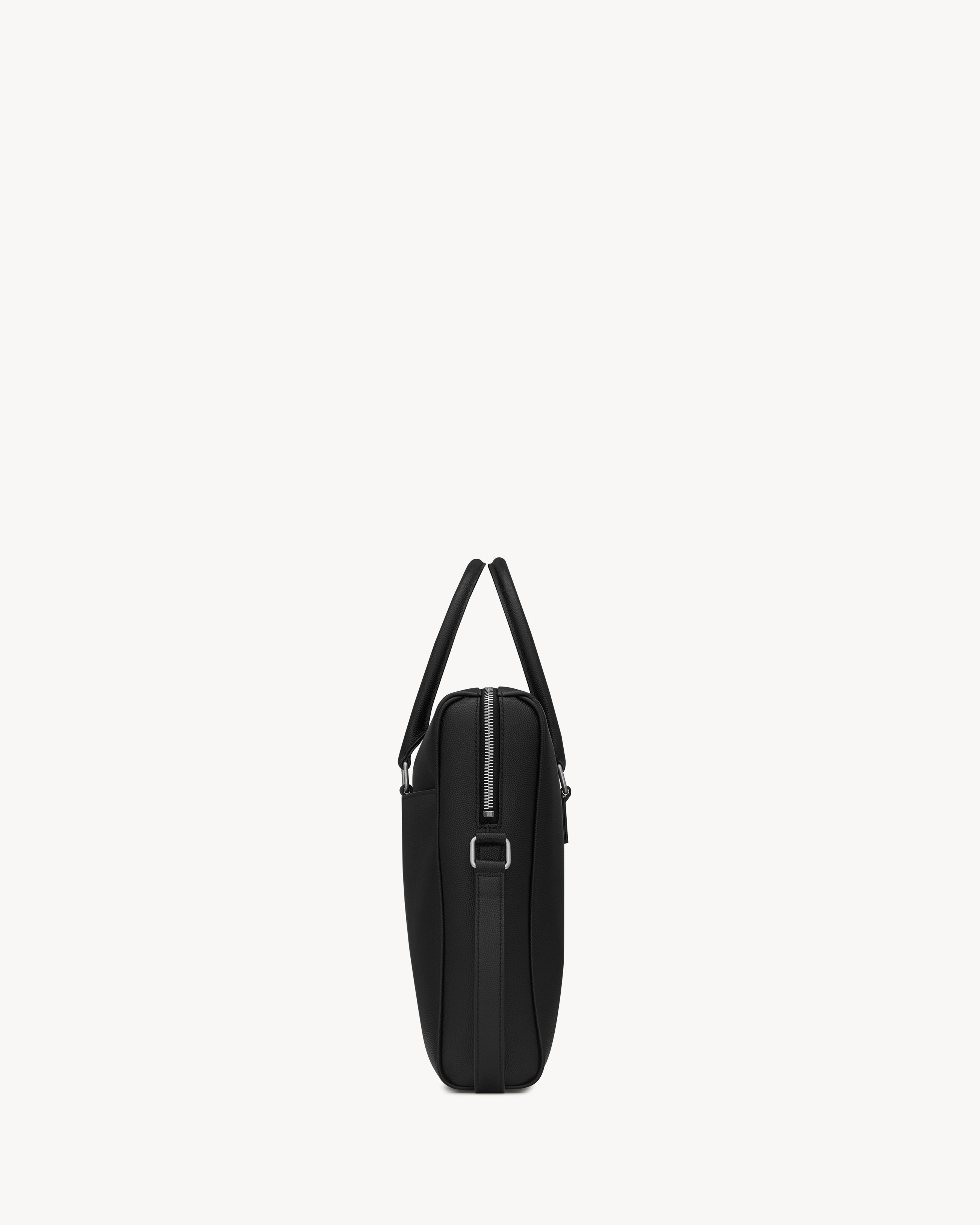 DUFFLE BRIEFCASE IN GRAIN DE POUDRE EMBOSSED LEATHER - 3