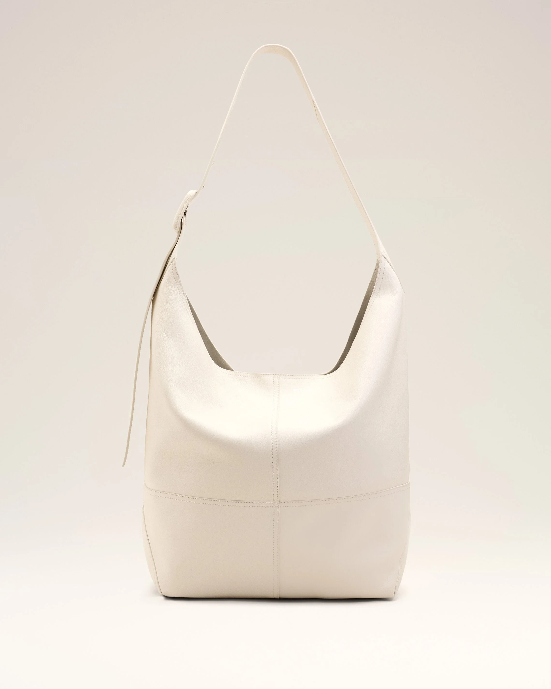 WHITE SOFT LEATHER ETIENNE CROSSBODY BAG - 1