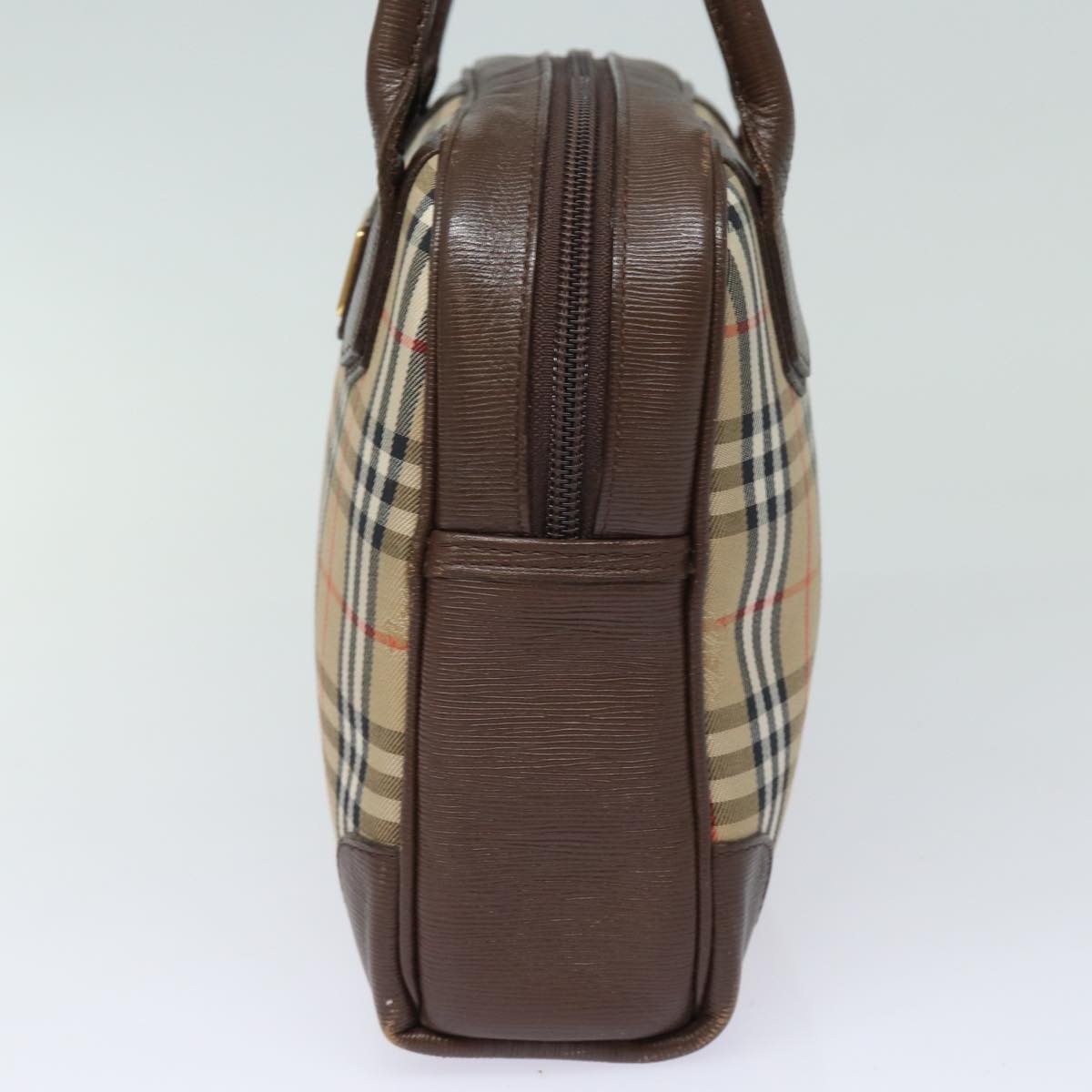 Burberry Nova Check Hand Bag Canvas Beige - 4