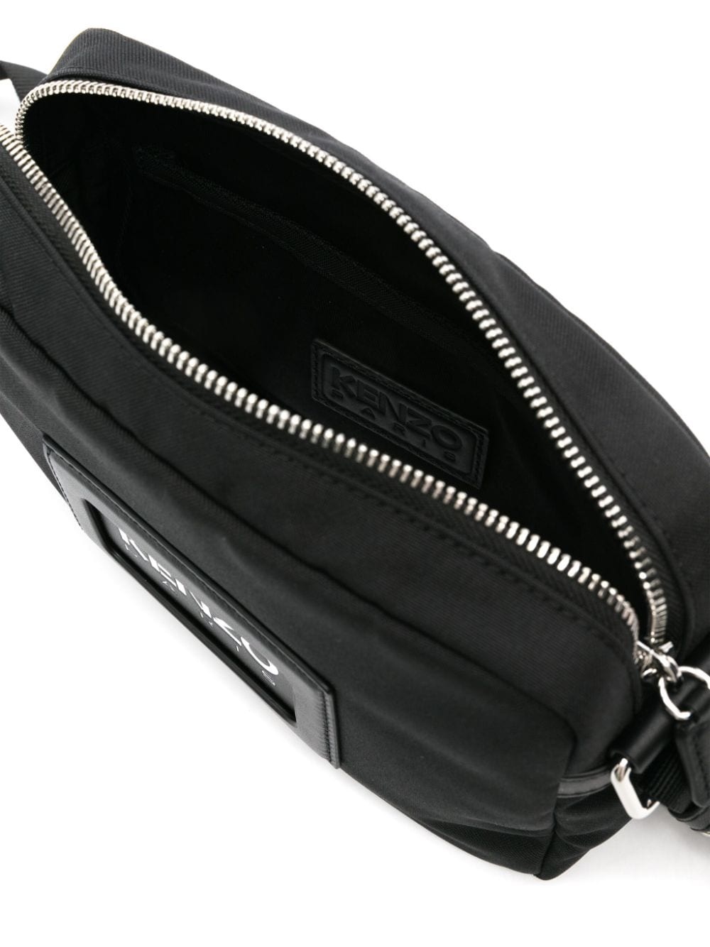 logo-embossed messenger bag - 5