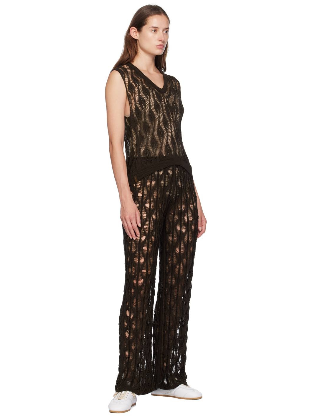 Beige Vey Scoop Bodysuit - 4
