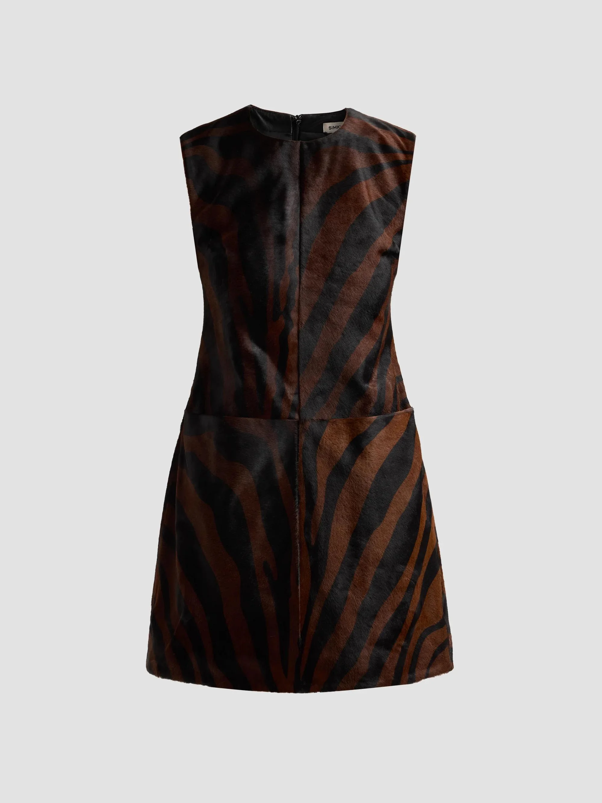 Women's Sonoma Zebra Calfhair Mini Dress - Zebra - 1