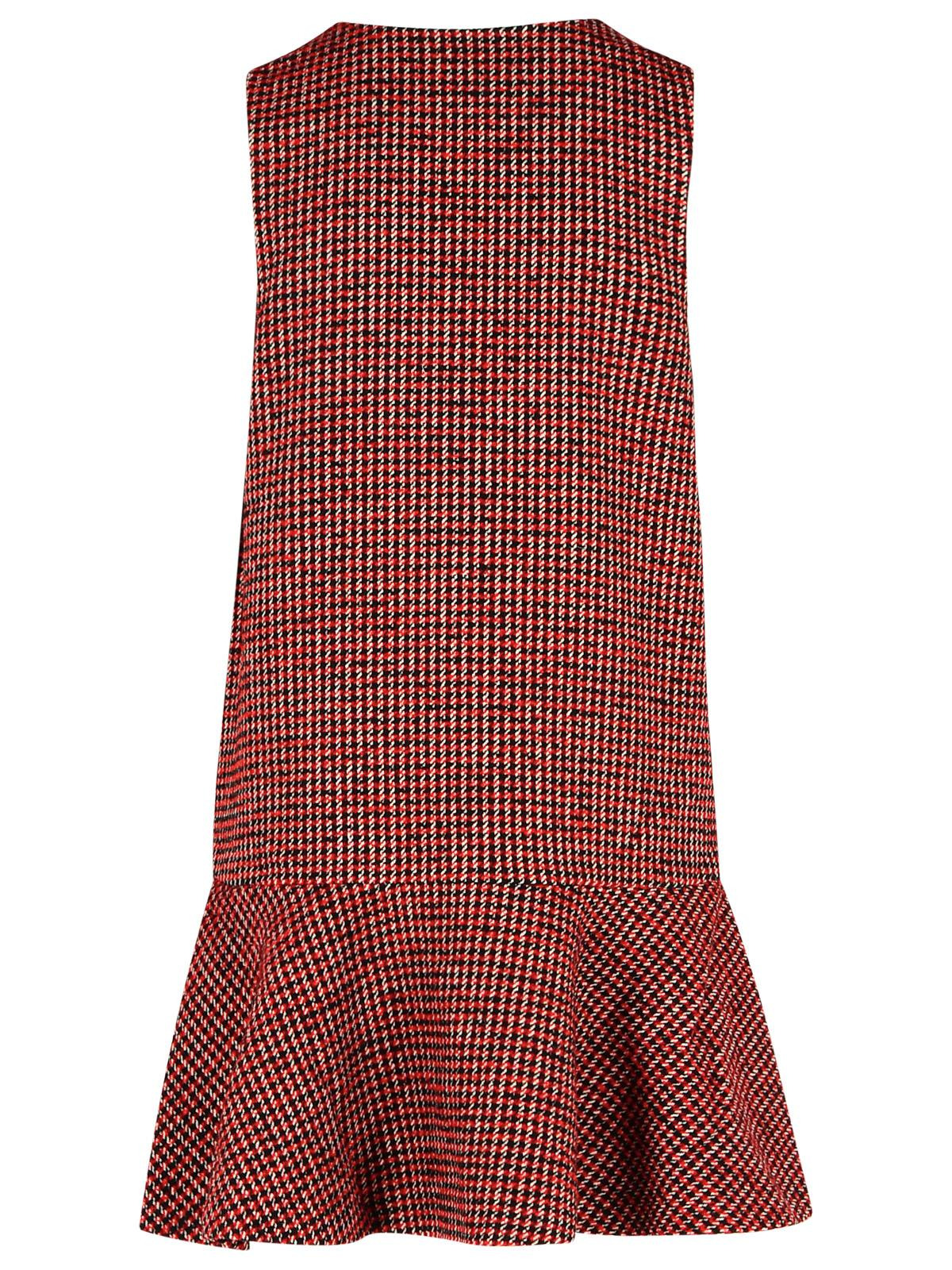 Ganni Red Wool Blend Dress Women - 3