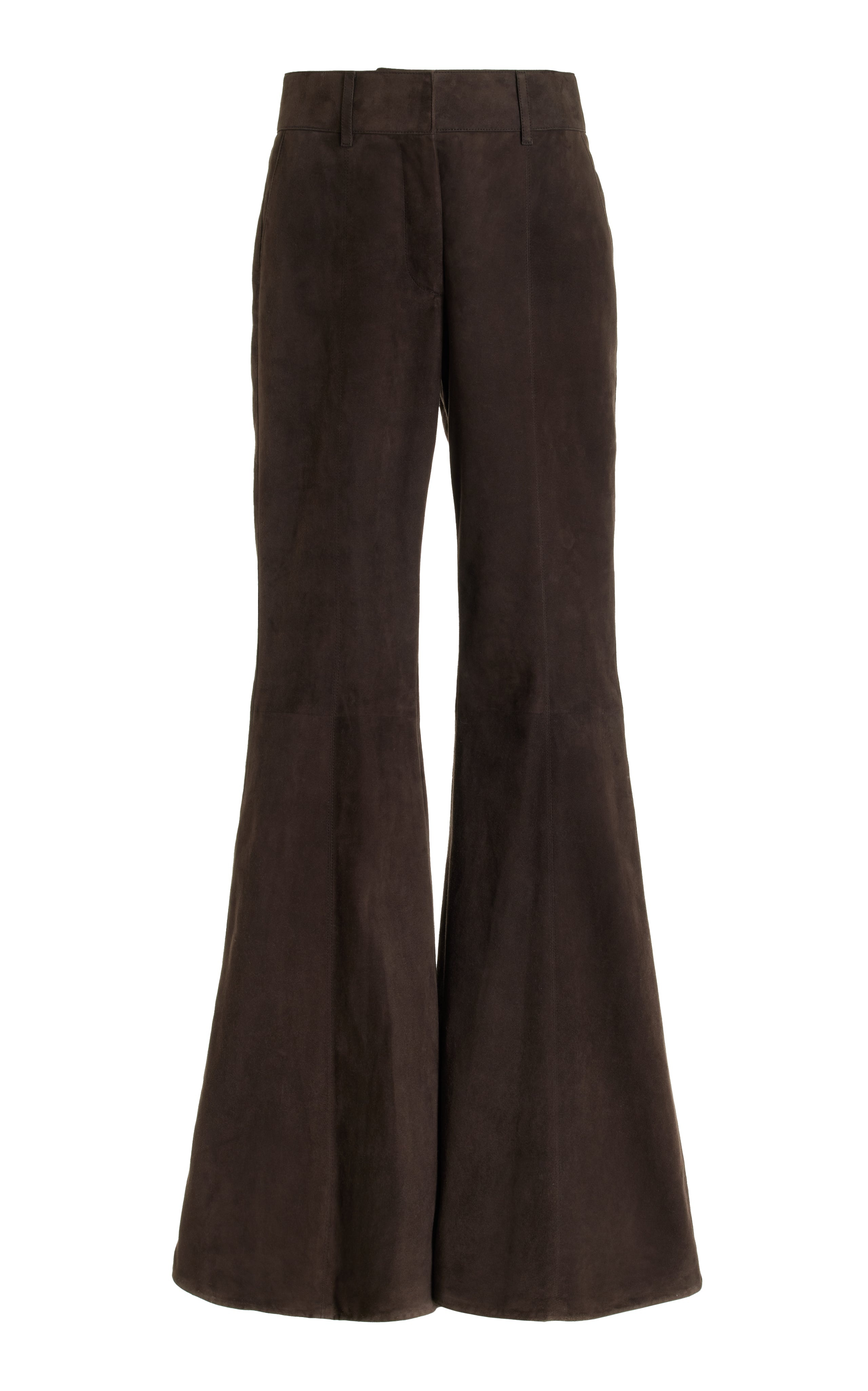 Rhein Pant in Chocolate Suede - 1