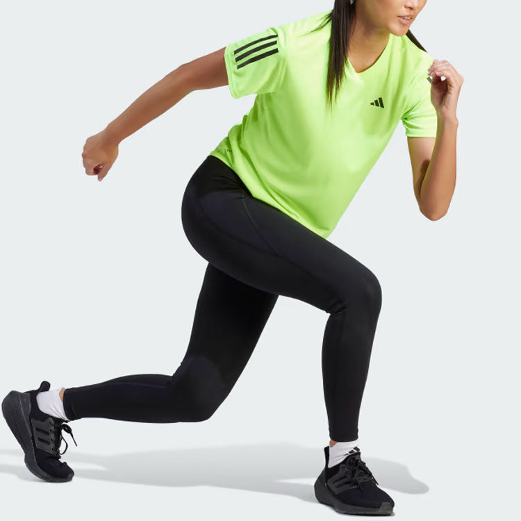 (WMNS) adidas Own the Run Tee 'Lucid Lemon' IL4133 - 4