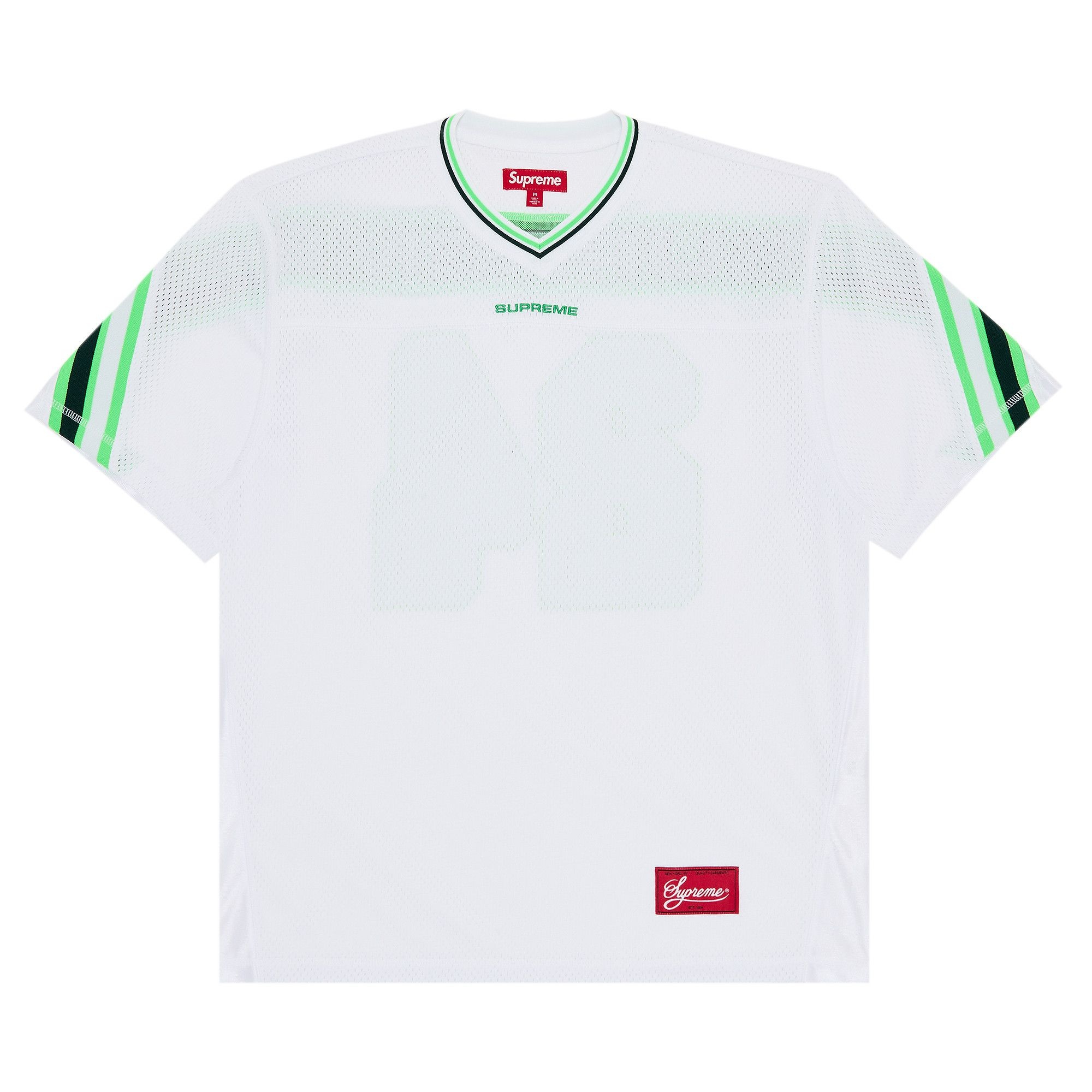 Supreme Supreme Jacquard Rib Football Jersey 'White' | goat
