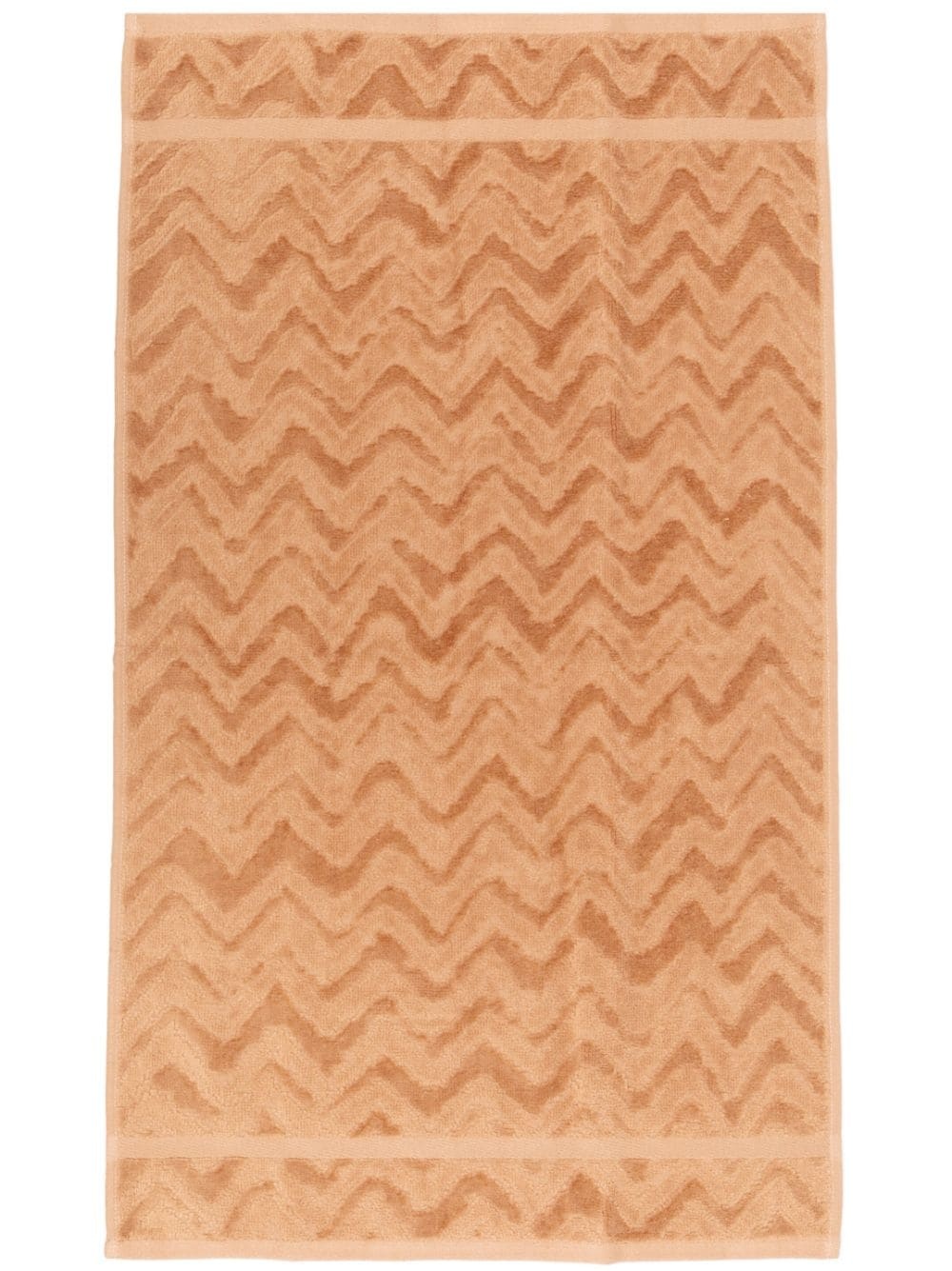 zig-zag-print cotton bath towel - 2