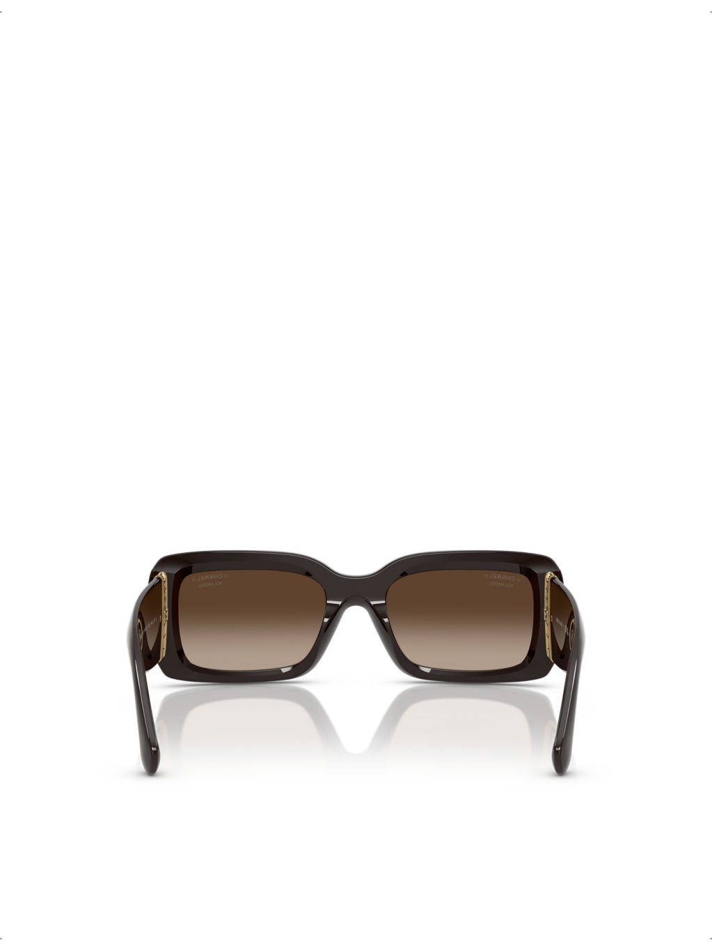 CH5534 Polarised Rectangle-Frame Acetate Sunglasses - 4