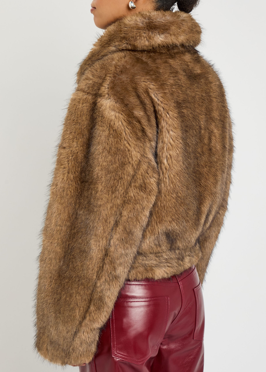 Stand Studio Lena Quilted Faux fur Jacket - 3
