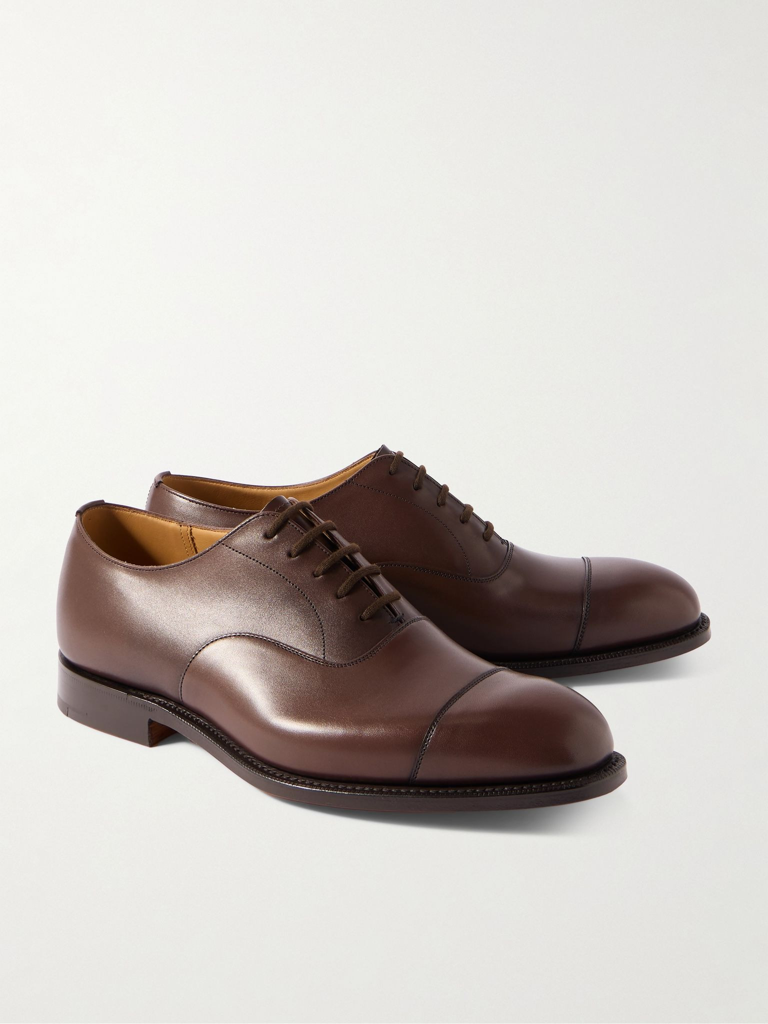 Consul Leather Oxford Shoes Dark brown - 4