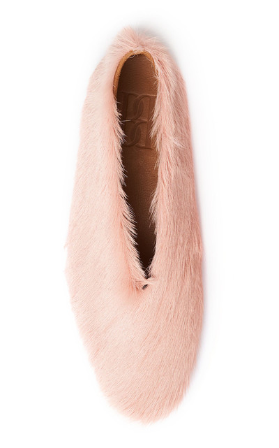 BY MALENE BIRGER Merina Fur Flats pink outlook