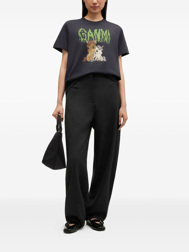 GANNI graphic-print T-shirt outlook