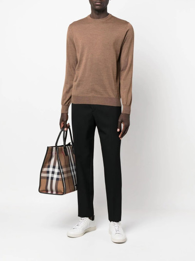 Canali crew neck merino sweatshirt outlook