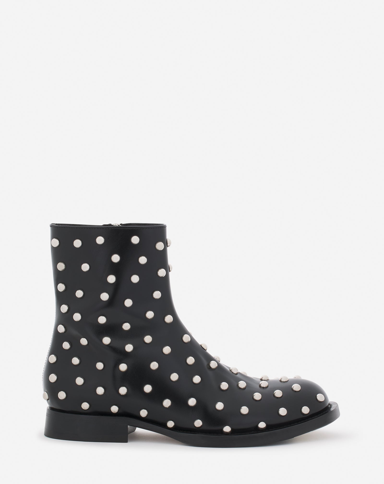 MEDLEY STUDDED LEATHER ANKLE BOOTS - 1
