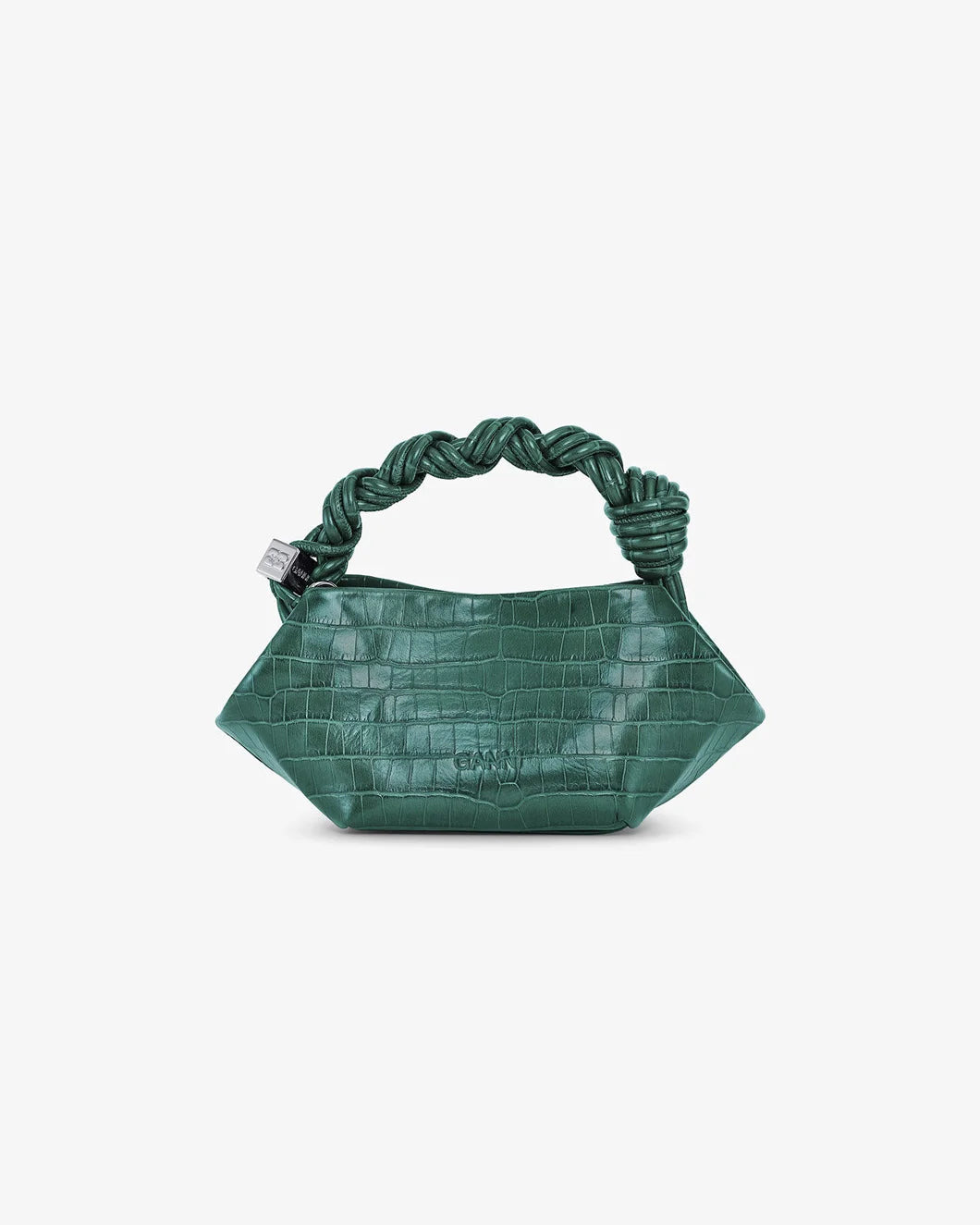 GREEN CROCO PATENT MINI GANNI BOU BAG - 2