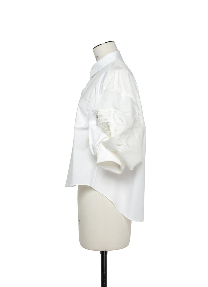 sacai Cotton Poplin x Nylon Twill Shirt outlook