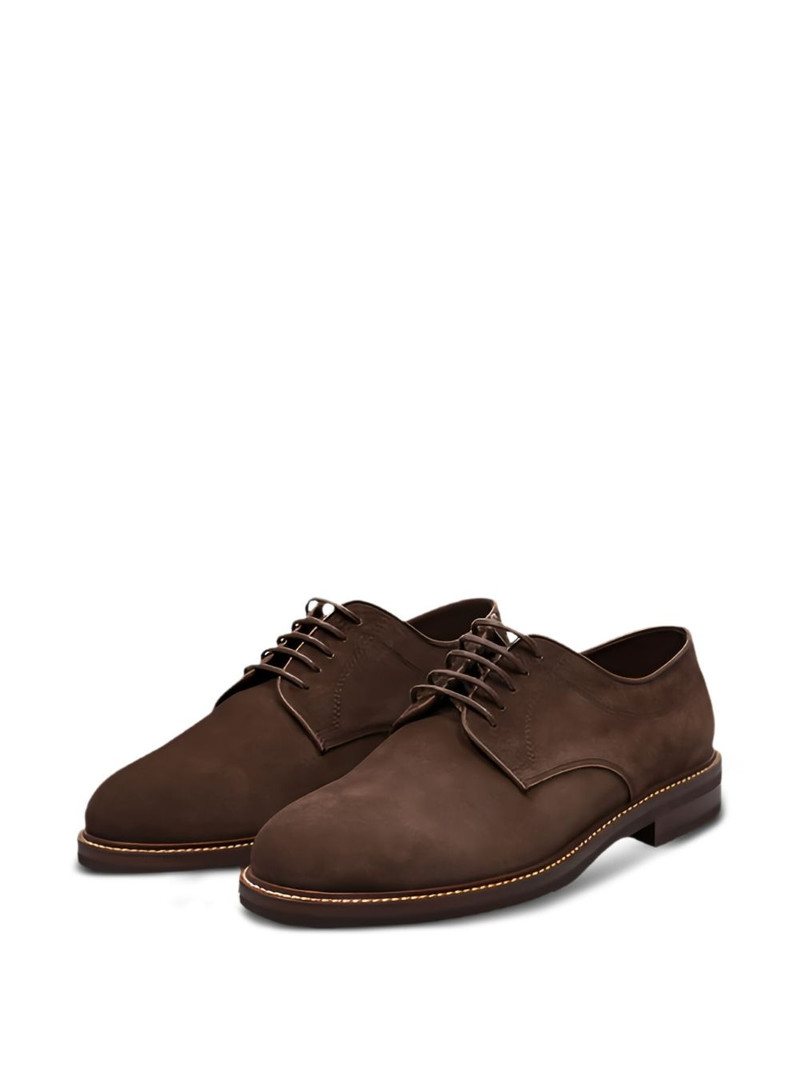 Brunello Cucinelli suede lace-up shoes outlook