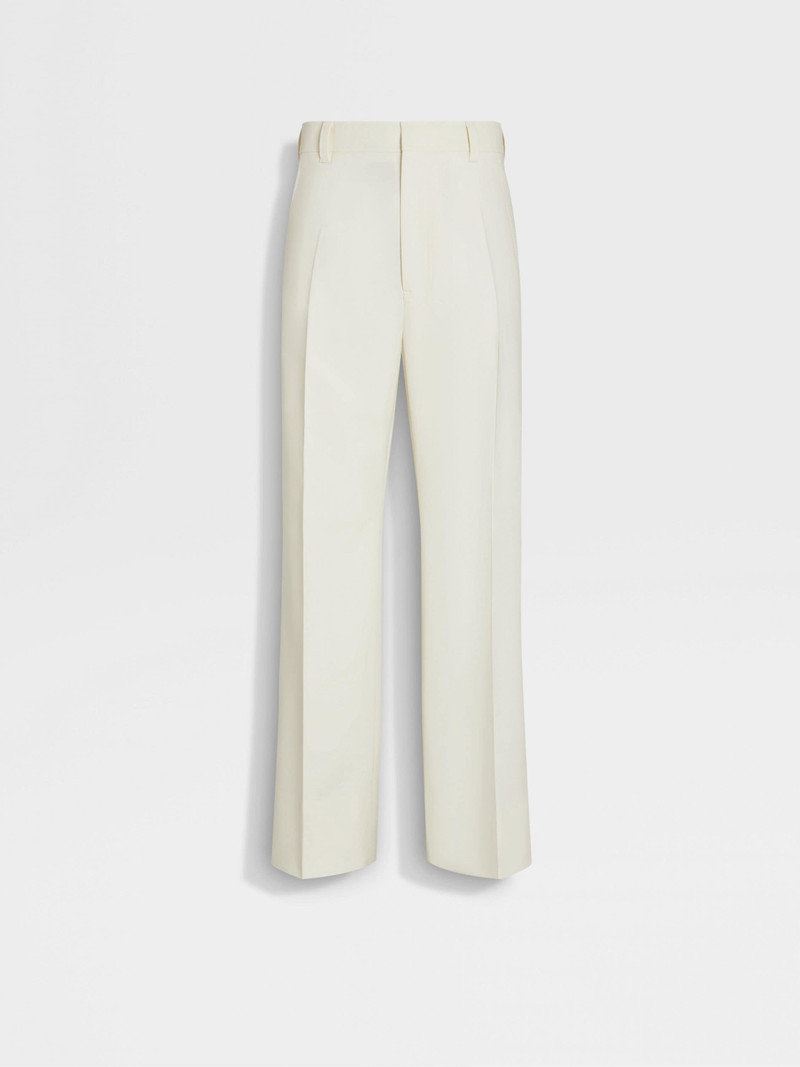 WHITE WOOL PANTS 1