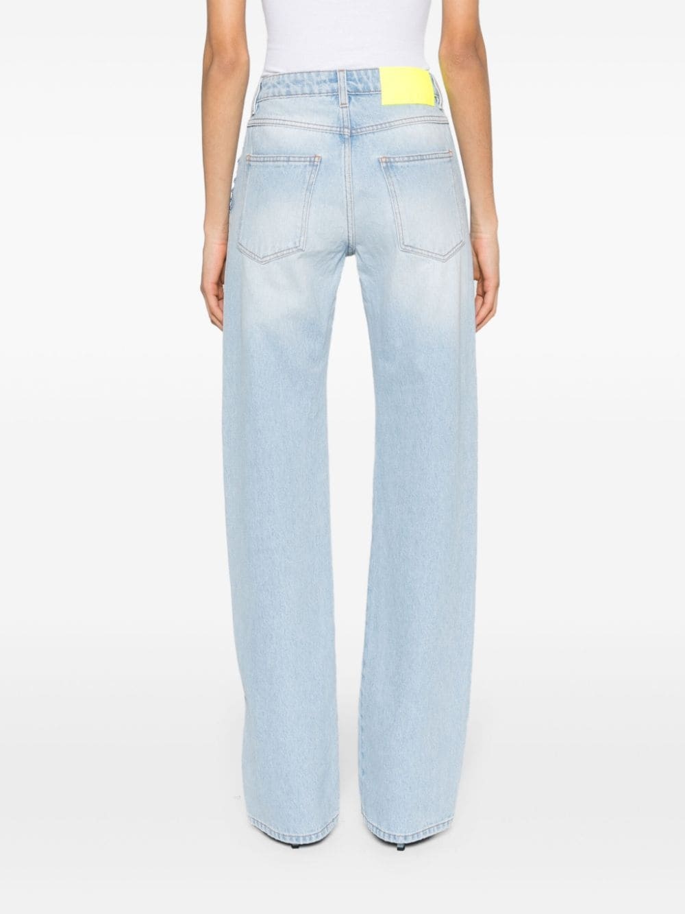 mid-rise straight jeans - 4