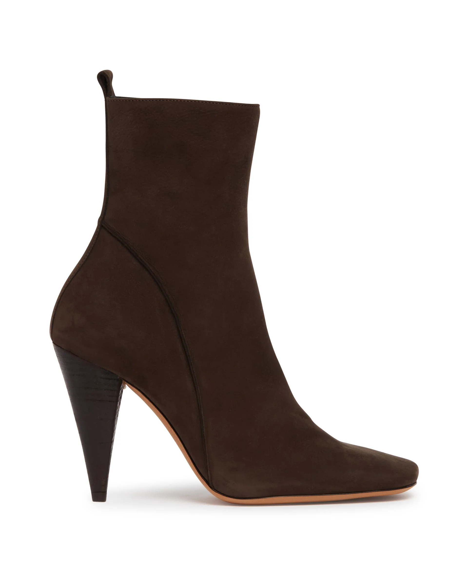 Brown Suede High Ankle Boots - 1