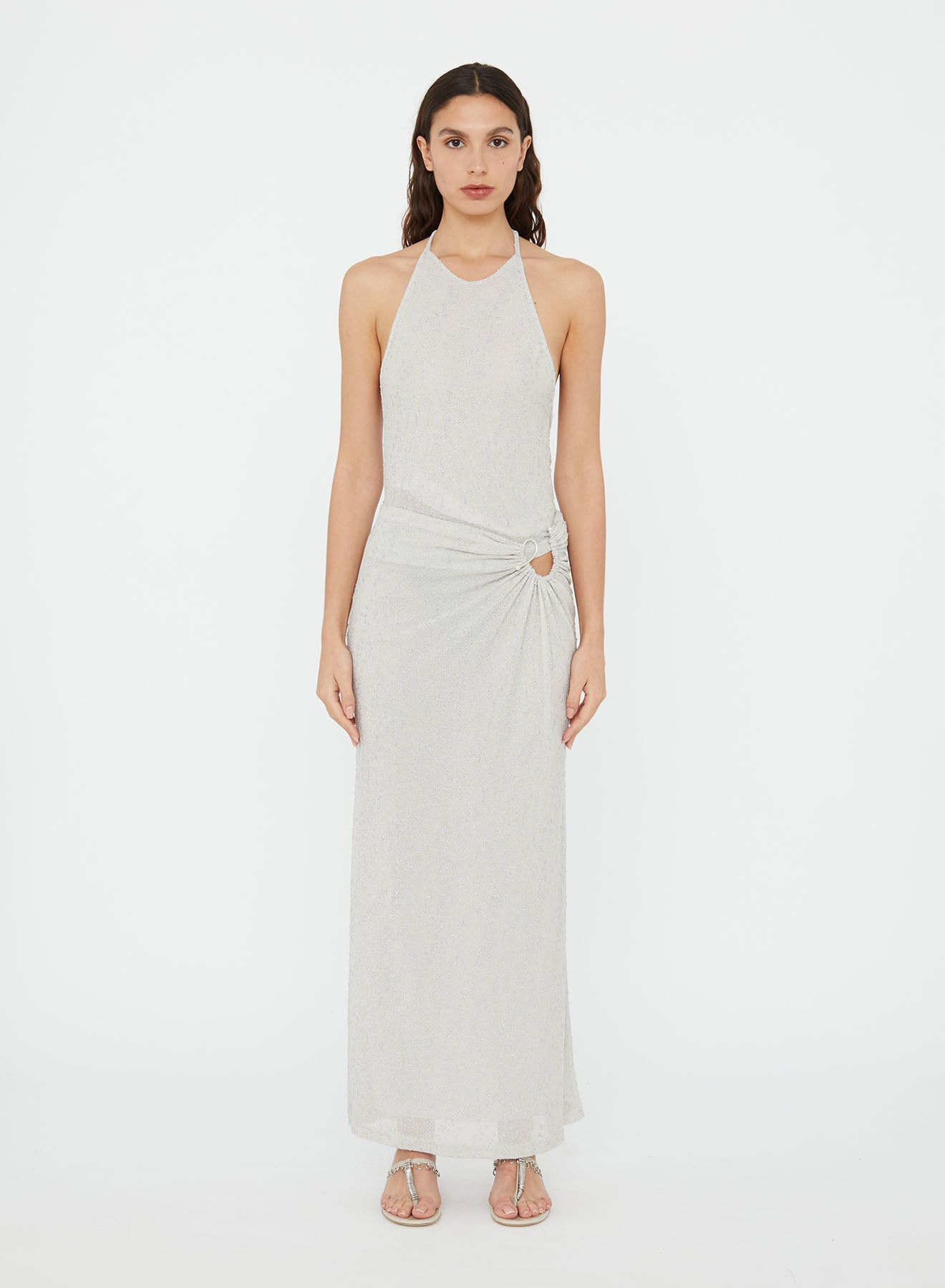 Imber Metallic Halter Top - 2