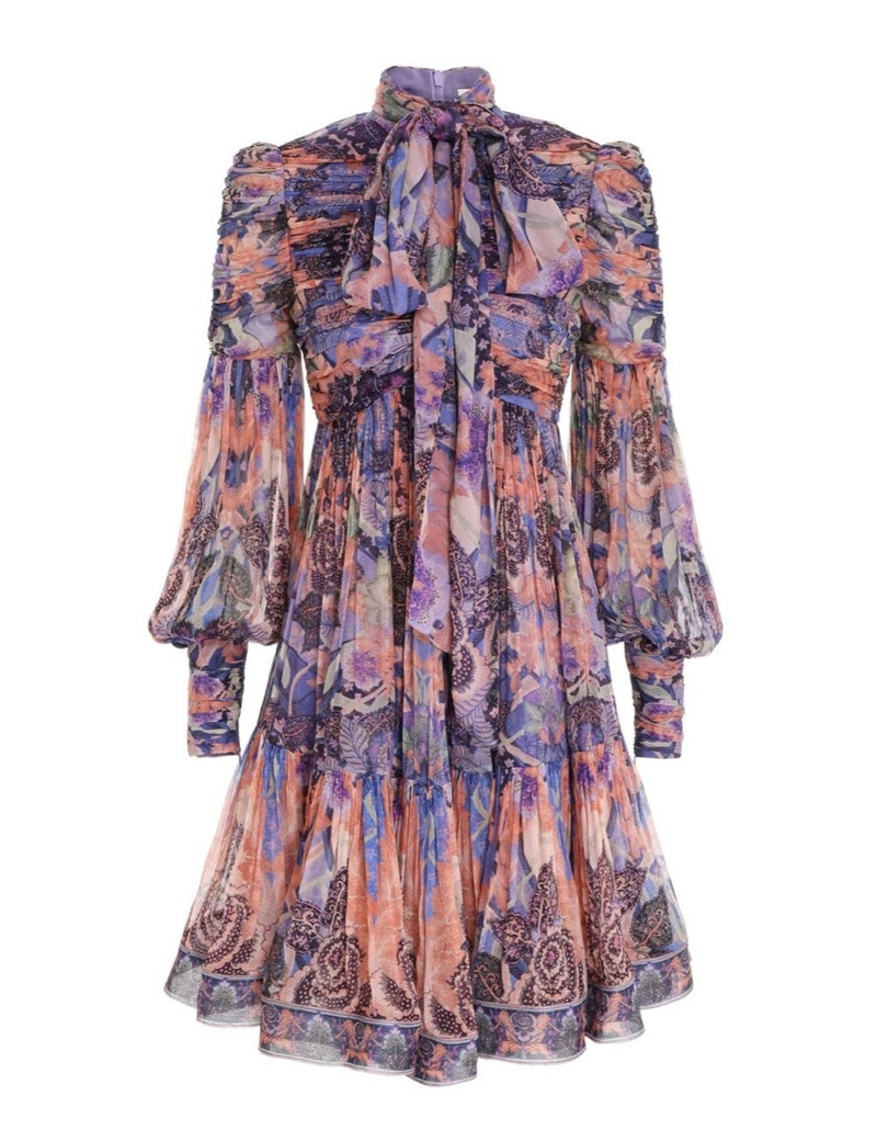 CELESTIAL RUCHED MINI DRESS 1