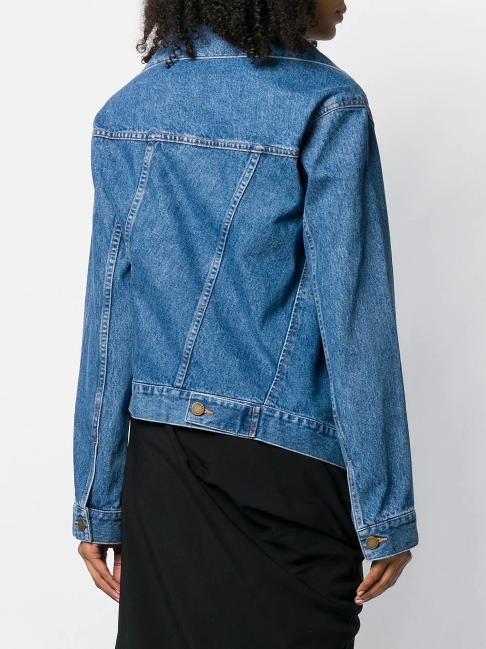 twisted denim jacket - 4