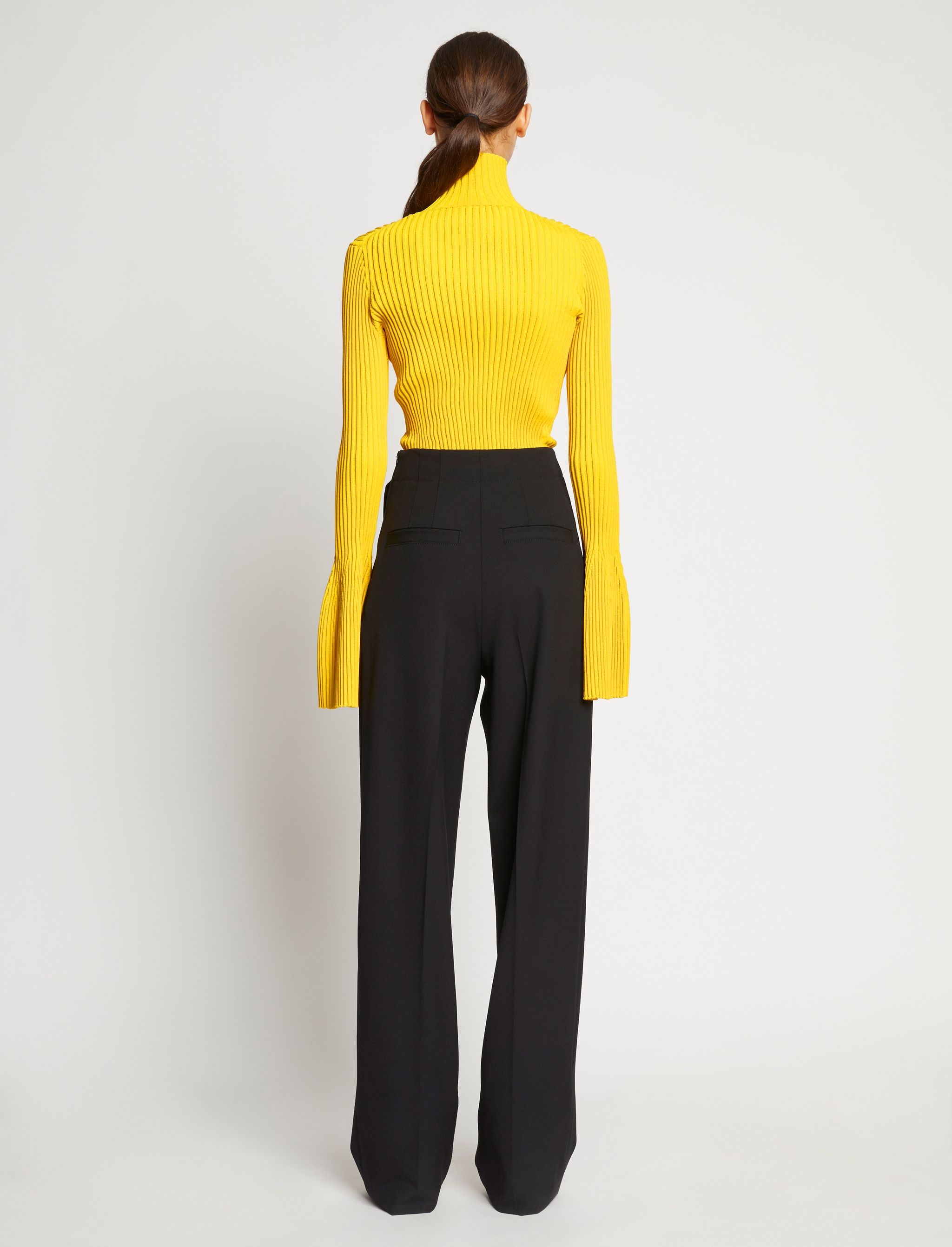 Viscose Rib Zip Sweater - 5