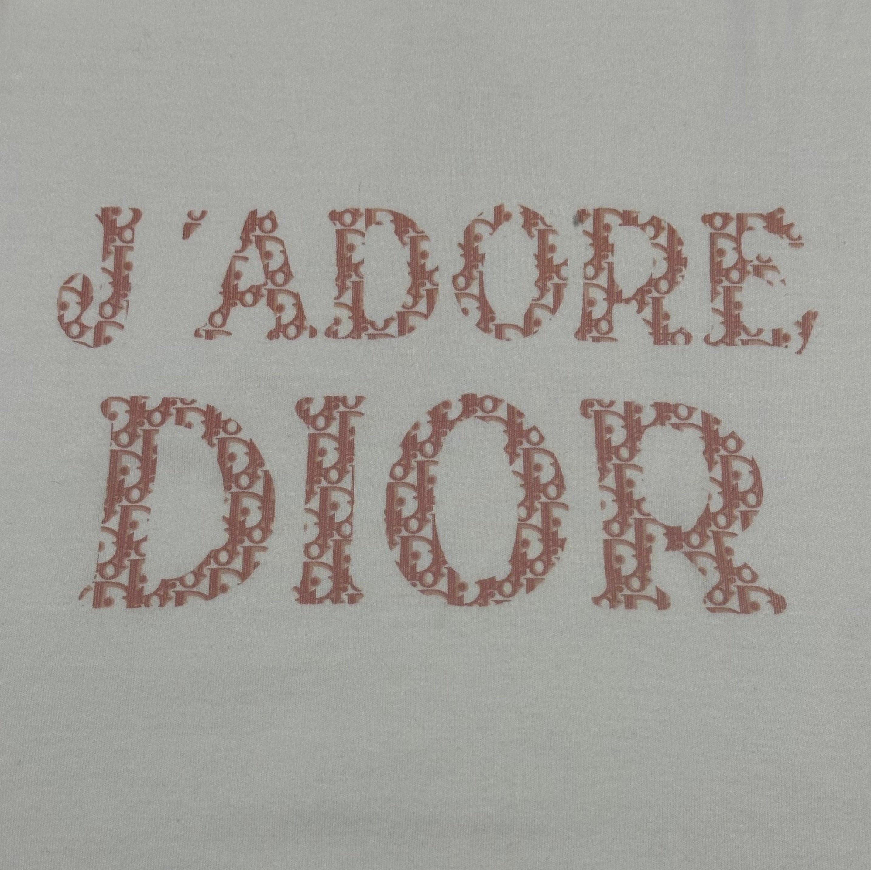 CHRISTIAN DIOR Spring Summer 2004 Trotter "J'ADORE DIOR" Logo T-Shirt - 3