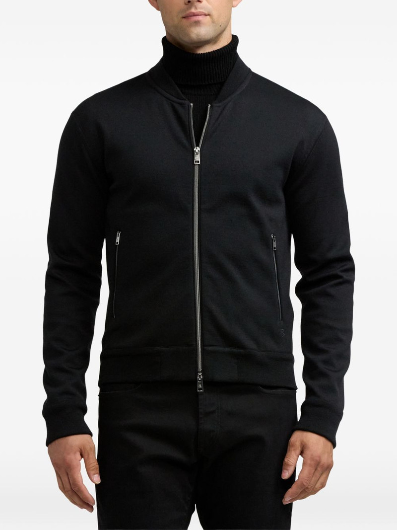 zipped wool bomber jacket 3