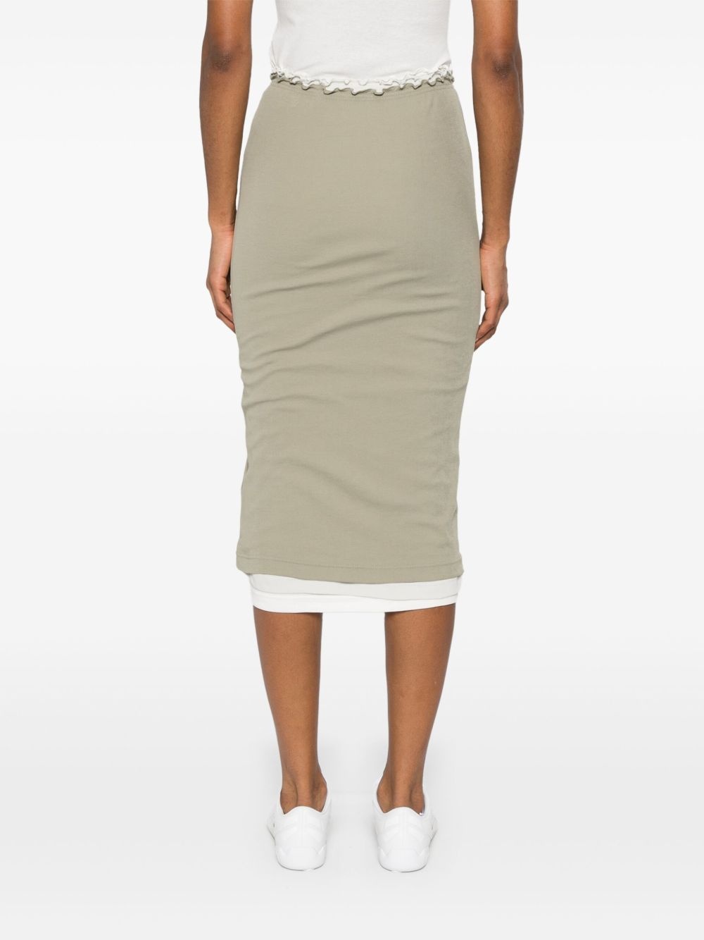 + cotton midi skirt - 3