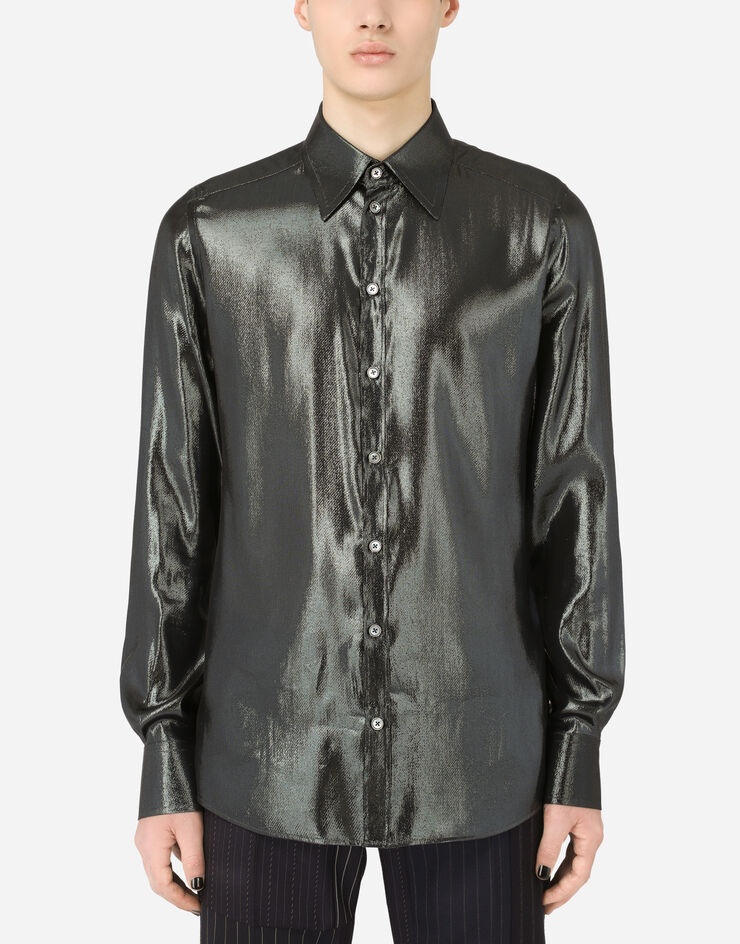 Silk lamé shirt - 1