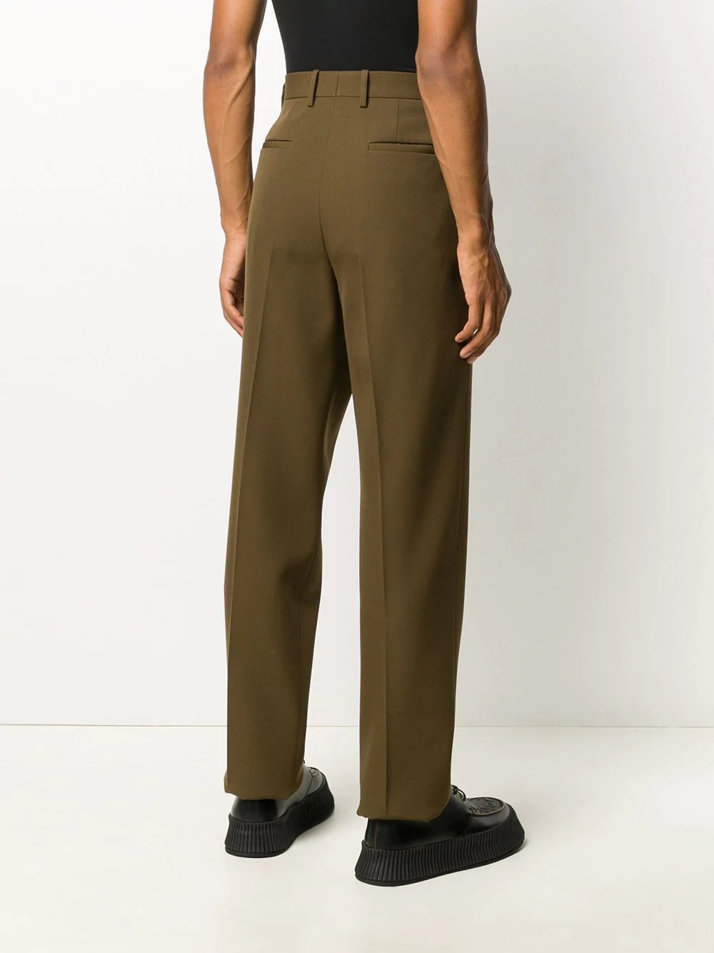 straight-leg tailored trousers - 4