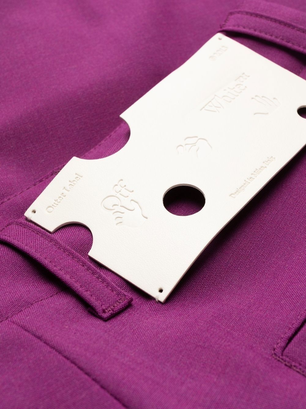 mid-rise flared trousers - 5