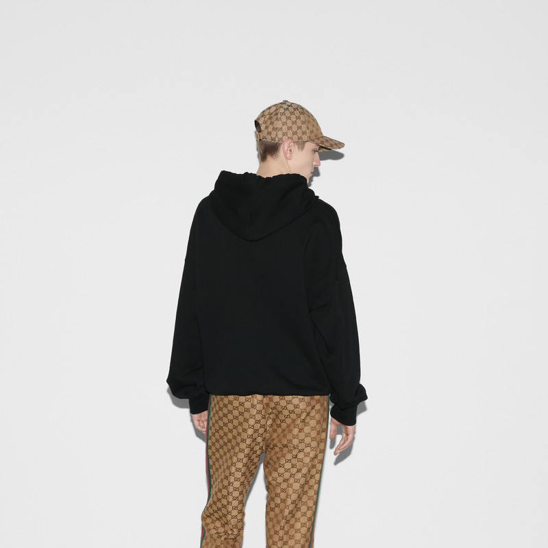 Cotton jersey hooded sweatshirt 4