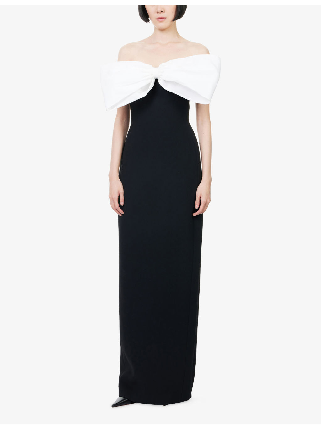 Bow Strapless Woven Maxi Dress - 3