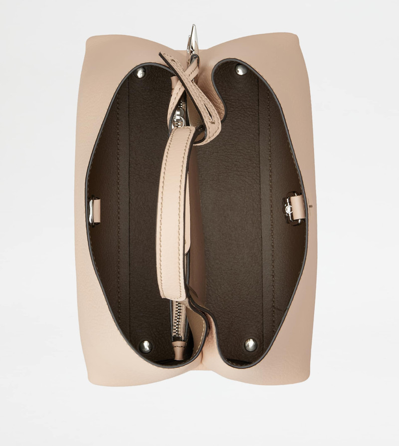 BAG IN LEATHER MICRO - PINK, BROWN 4