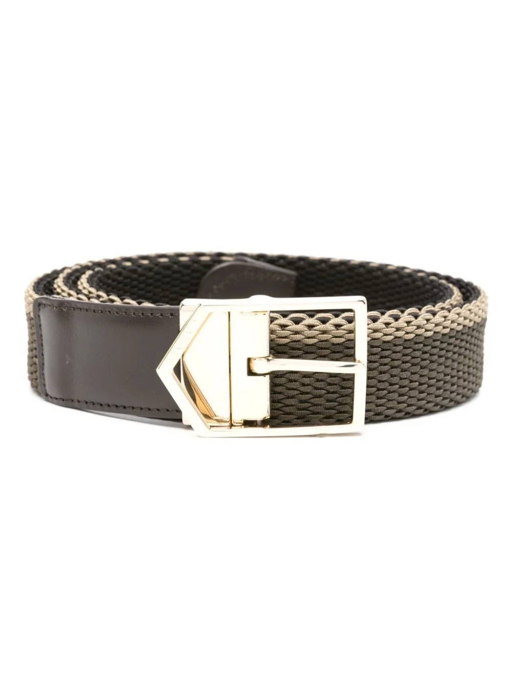 interwoven buckle belt - 1