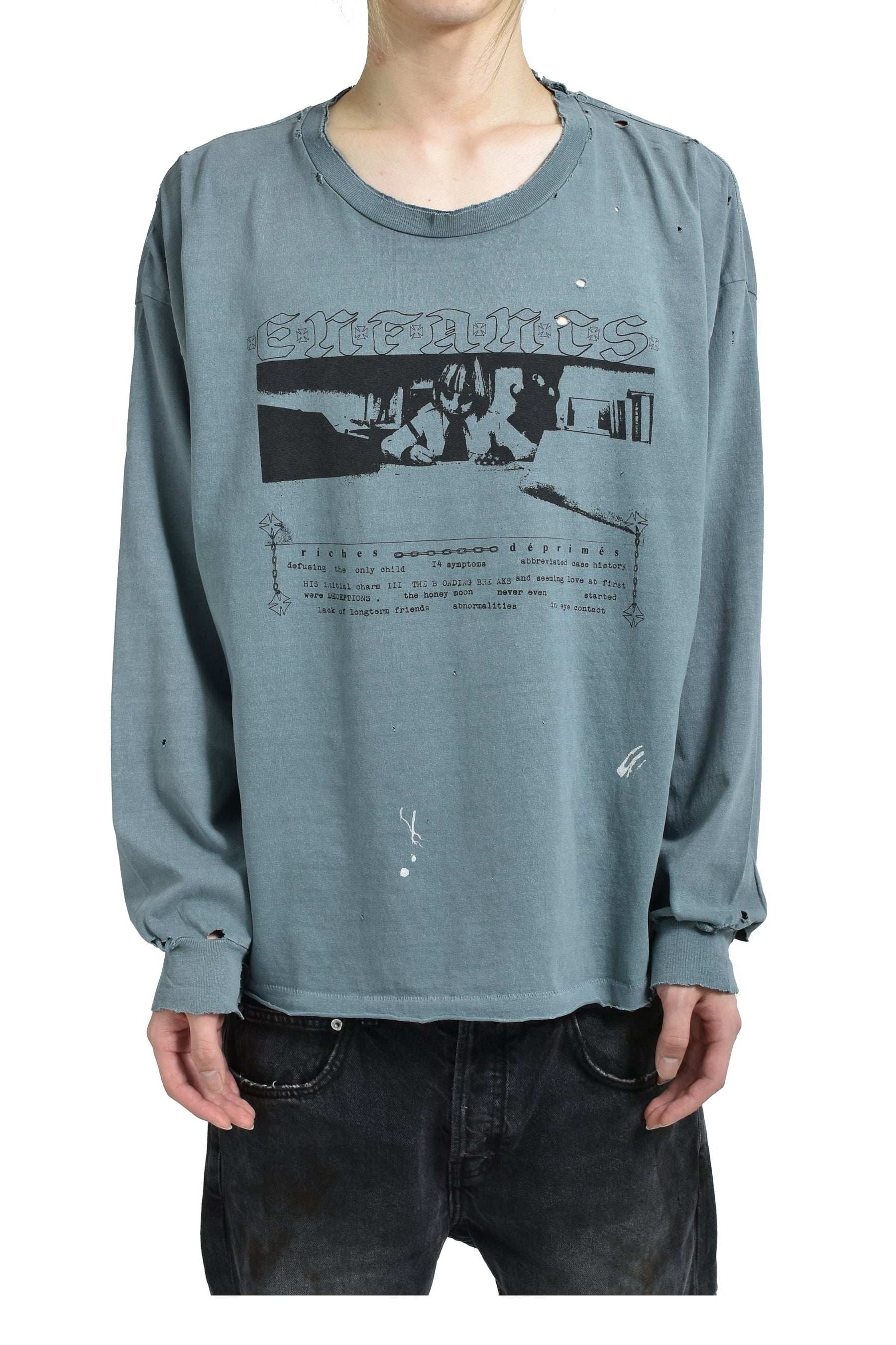 BOY IN CHAINS LS T-SHIRT / FADED BLU - 1