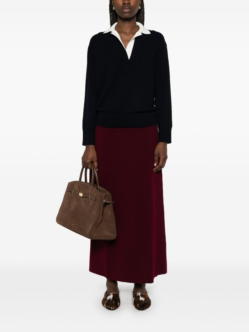 Vince contrast-collar sweater outlook