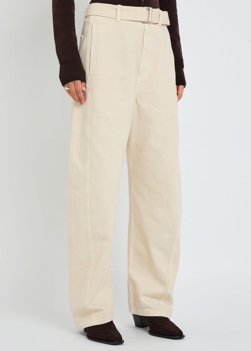 Lemaire Lemaire Twisted Belted Denim Trousers outlook